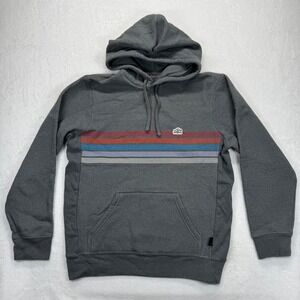 Patagonia Striped Hoodie Pullover Fair Trade‎ Cotton Blend Gray Mens Size S